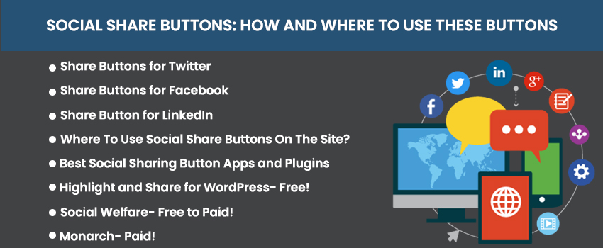 Social Share Buttons: How And Where To Use These Buttons